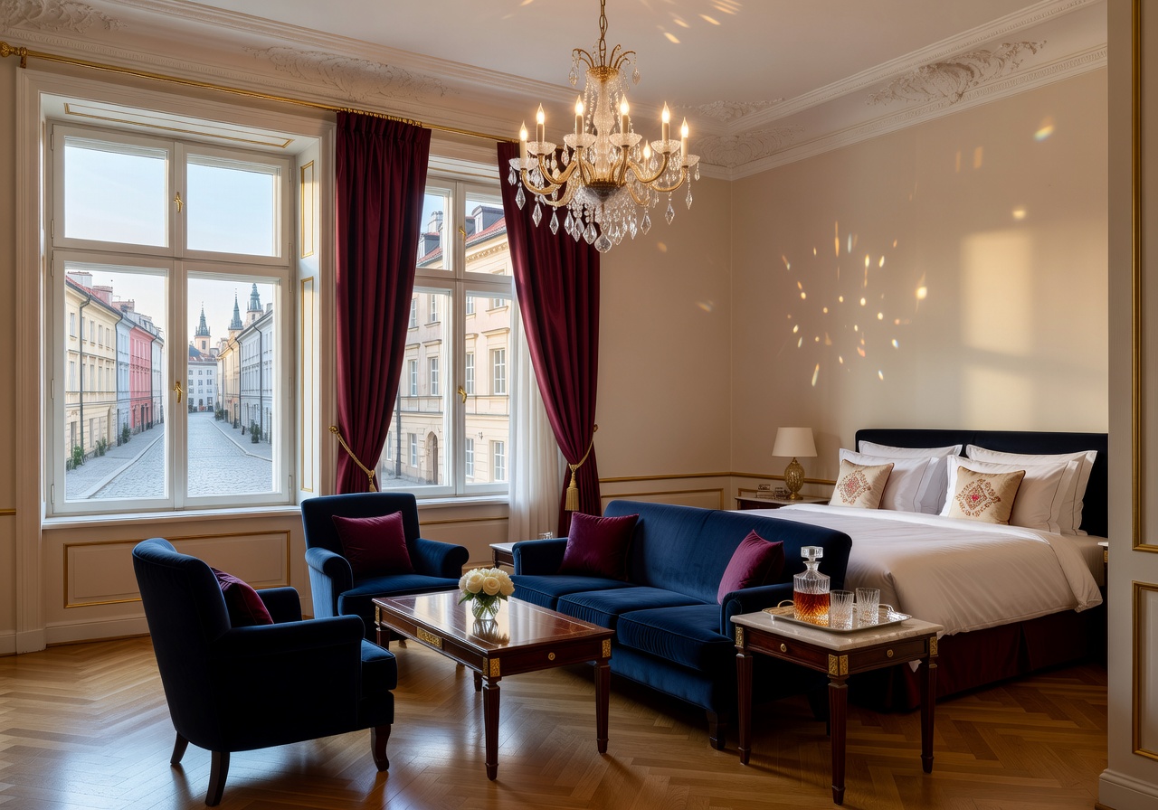 Luxury Polish hotel suite interior