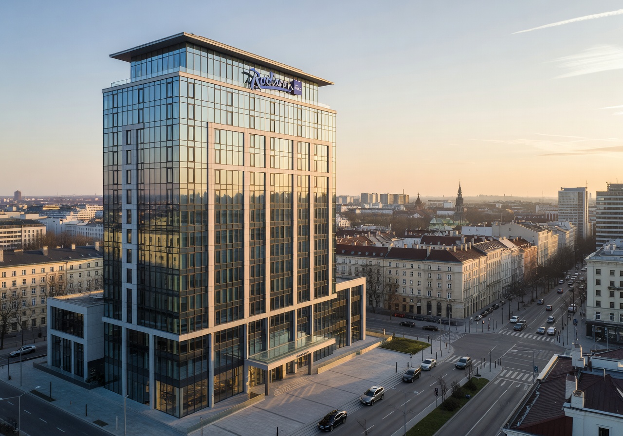 Radisson Blu Sobieski elegant city view hotel Warsaw