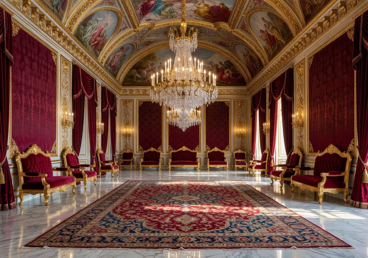 Royal inspired luxury palace interior